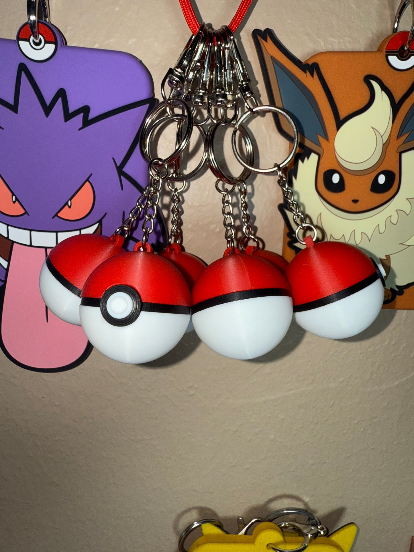 Pokeball keychain